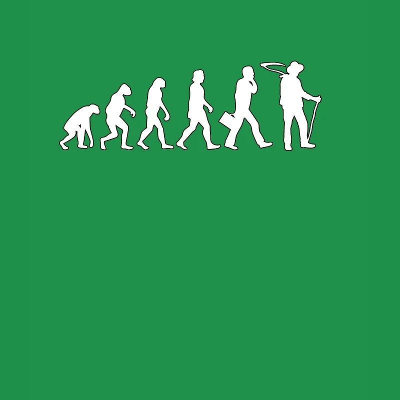 Lustiger Bauer Evolution Motiv Bauer Gärtner