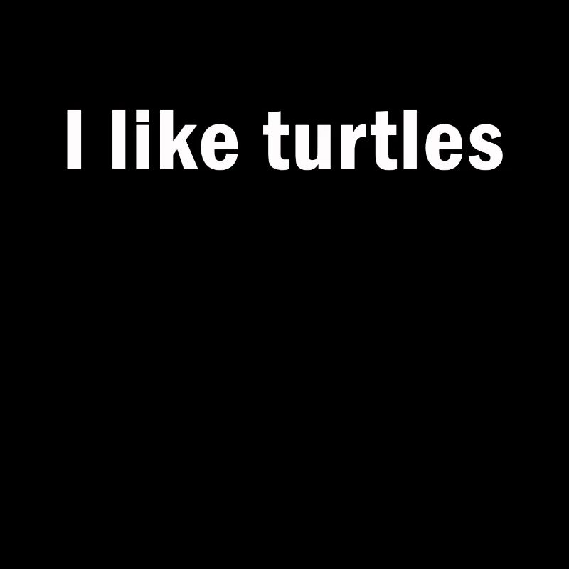 I Like Turtles Turtle