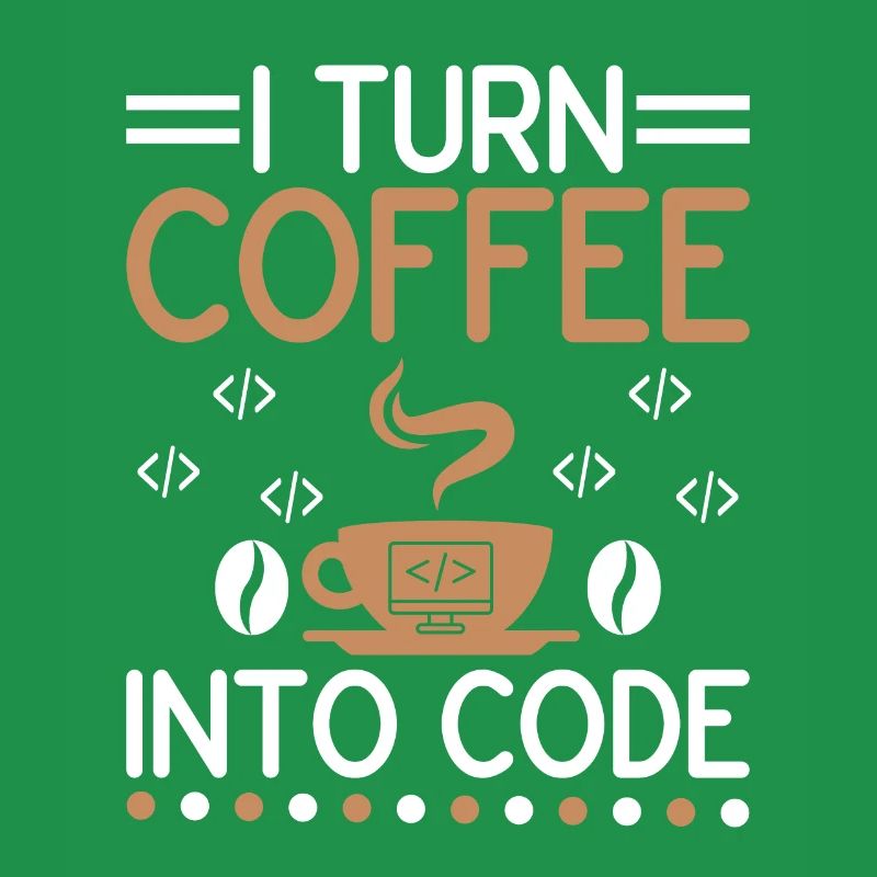 Kaffee-Codierung Programmierer Programmierer Entwickler Nerd Coff