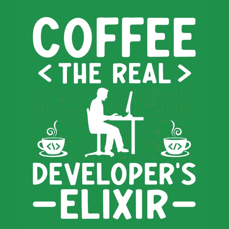 Kaffee-Codierung Programmierer Programmierer Entwickler Nerd Coff