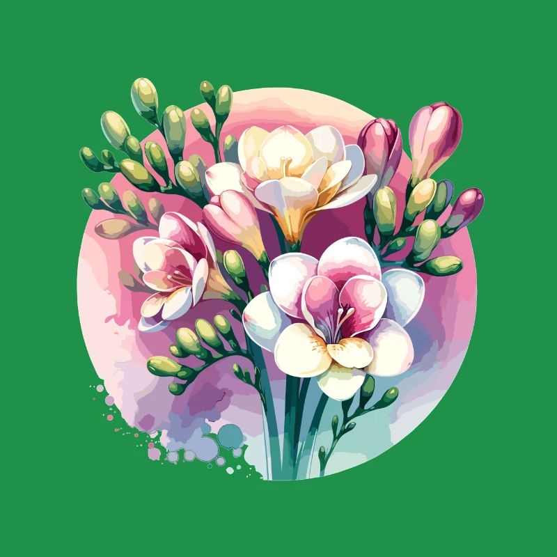 Freesia Drawn