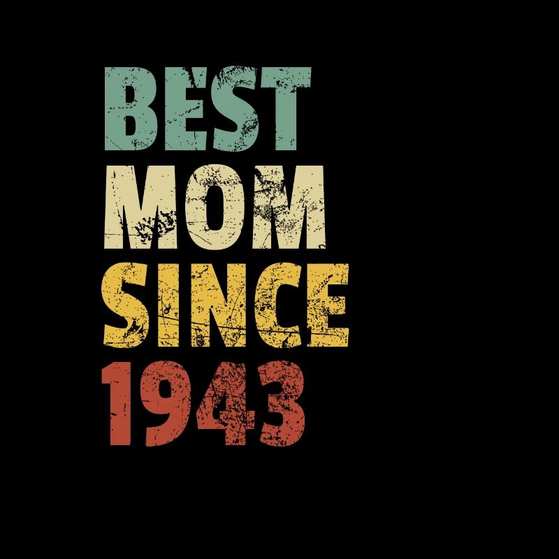 Beste Mutter seit 1943 Muttertags-Slogan-Zitat