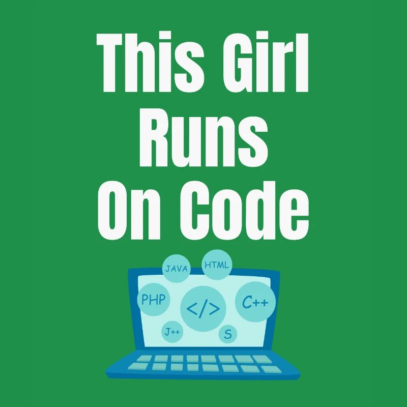 Dieses Mädchen Läuft Auf Codes Programmierer