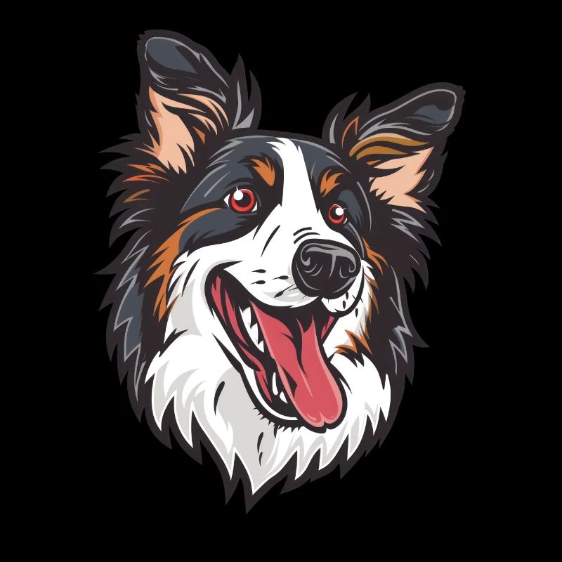Border Collie | Cartoon Artwork