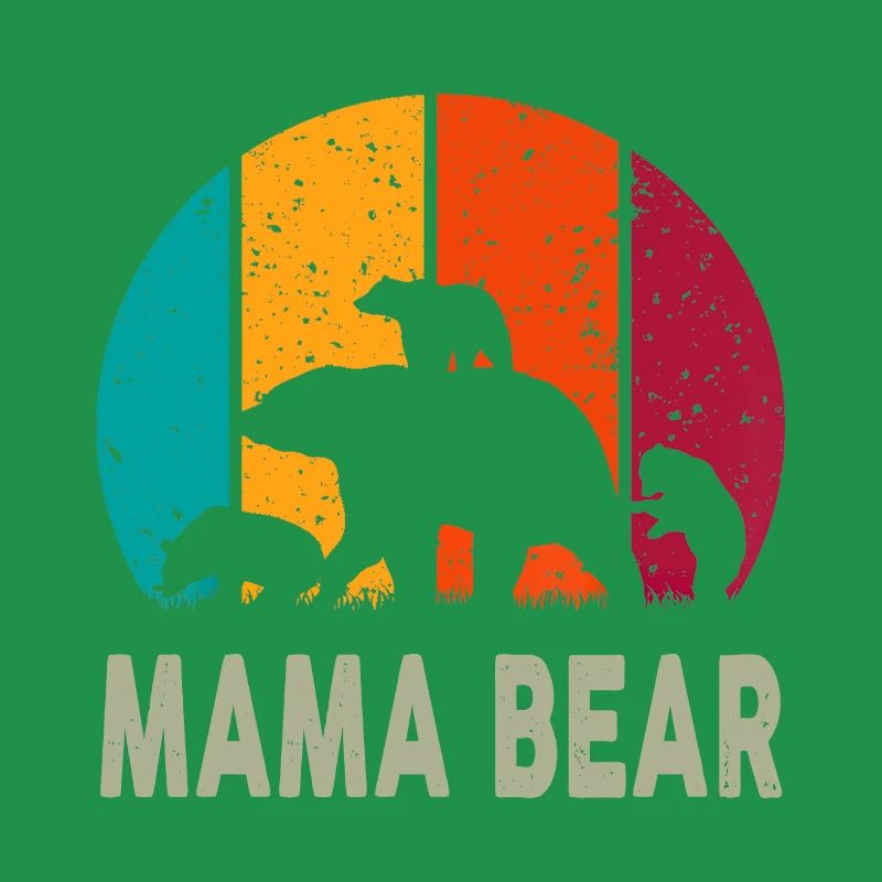 Mama Bär 3 Kinder Lustiges Muttertags-Muttergeschenk