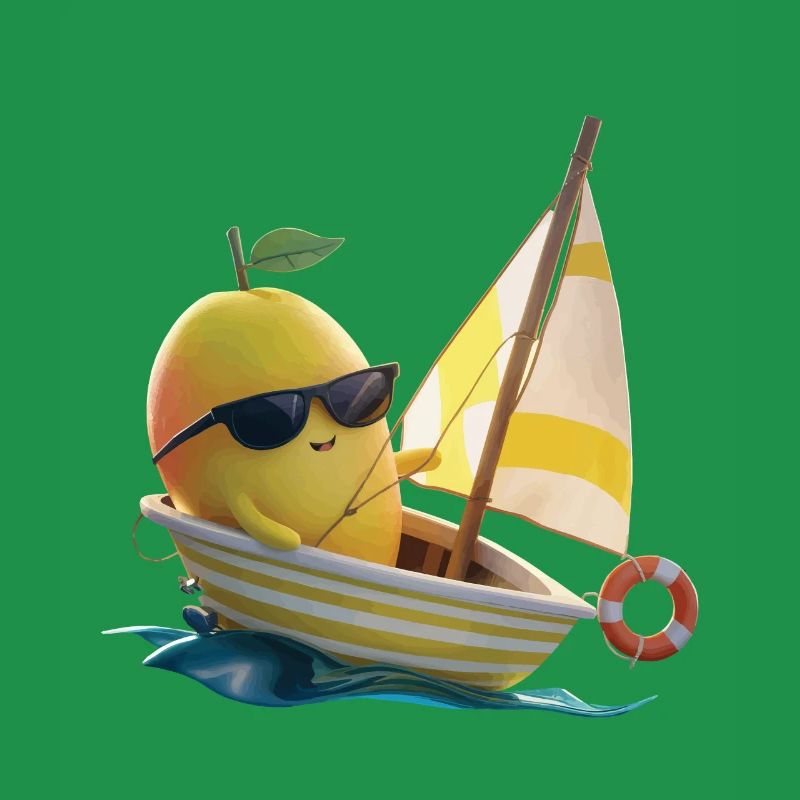 Obst Mango Bootfahren Geschenk
