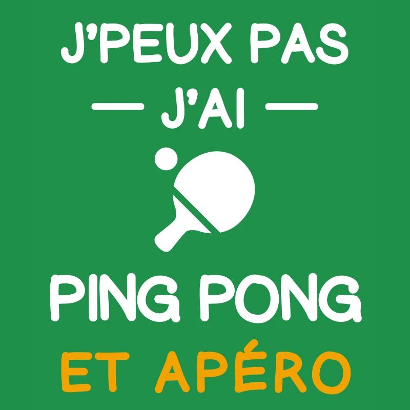 I can't I have ping pong racket aperitif