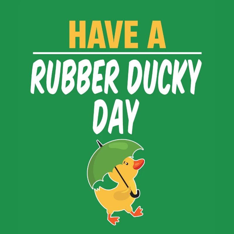 Have a rubber duck tag, funny