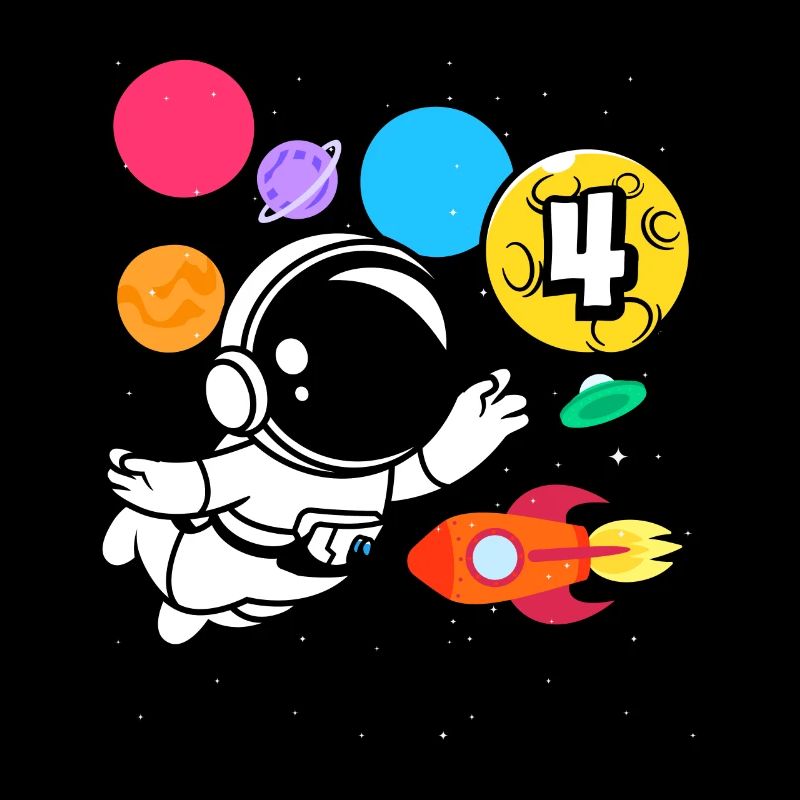 4e anniversaire garçons 4 ans anniversaire astronaute