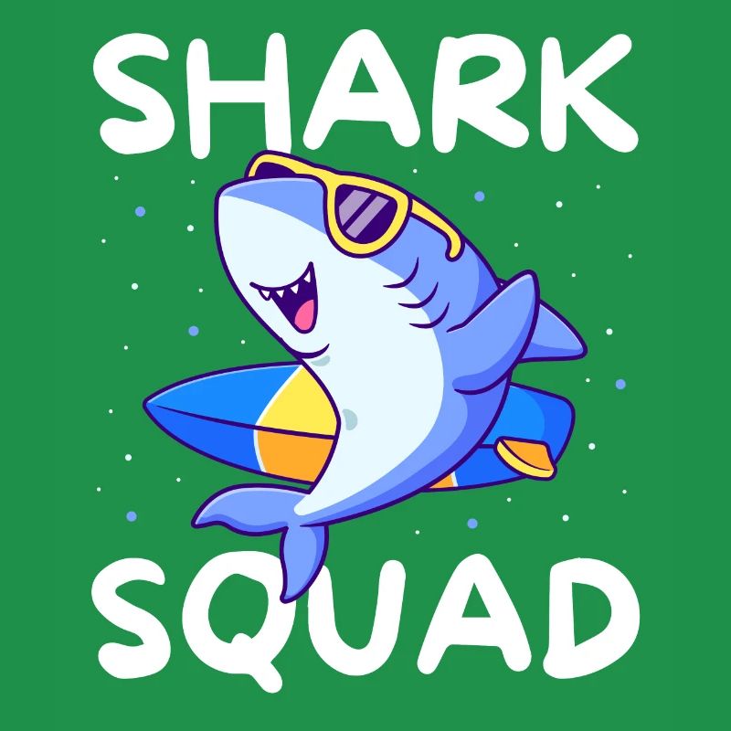 Shark Squad Fun Thème de la plage et du surf
