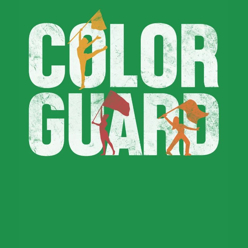 Color Guard Halftime Show Flag Spinners Funny