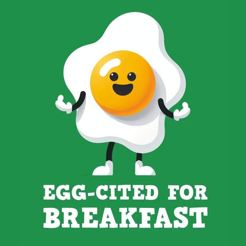 Egg-cited for Breakfast Cute Egg