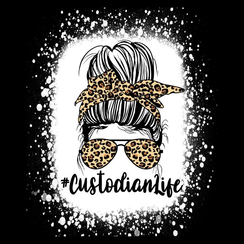 Custodian Life Messy Bun Leopard Gepard