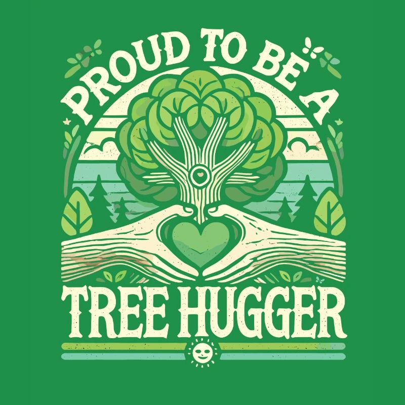 Stolz, ein Baumumarmer zu sein