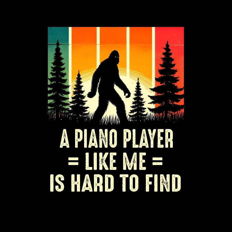 Le pianiste pianiste est difficile à trouver, drôle Bigfoo