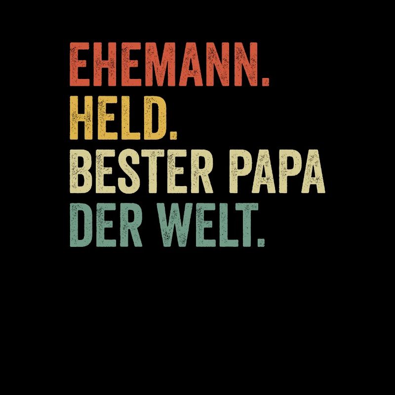 Ehemann Held bester Papa der Welt Vater Vatertag