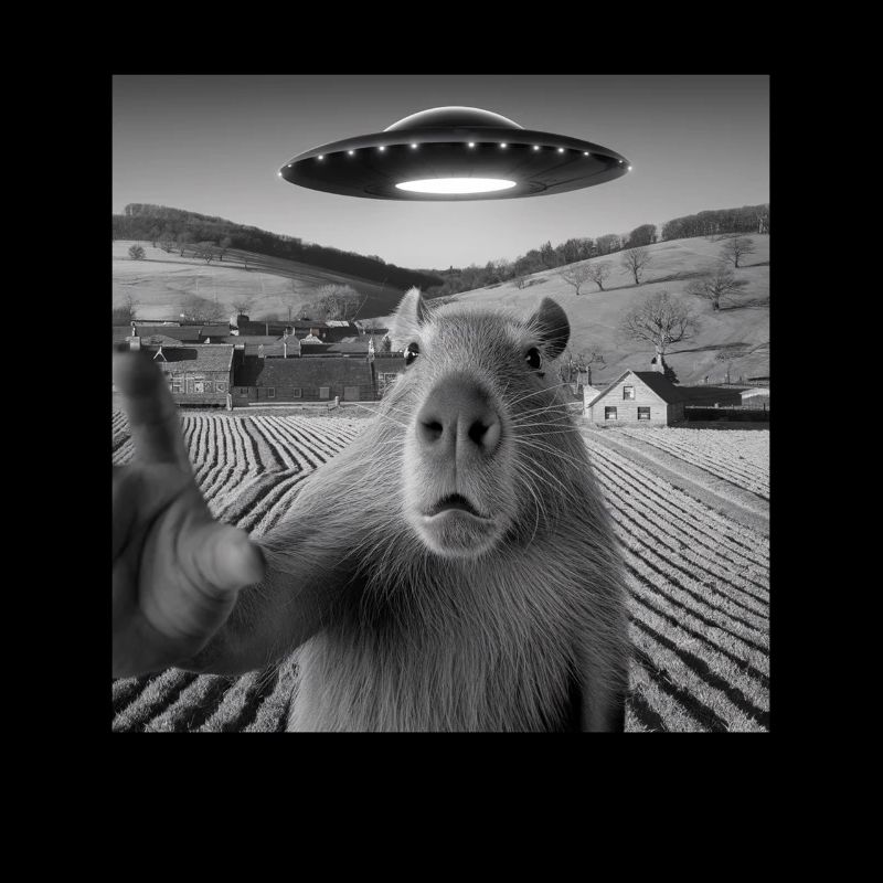 Alien Encounter Capybara Selfie