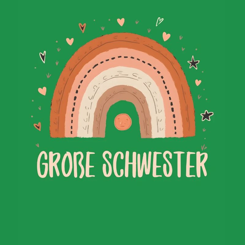 Große Schwester Regenbogen Boho