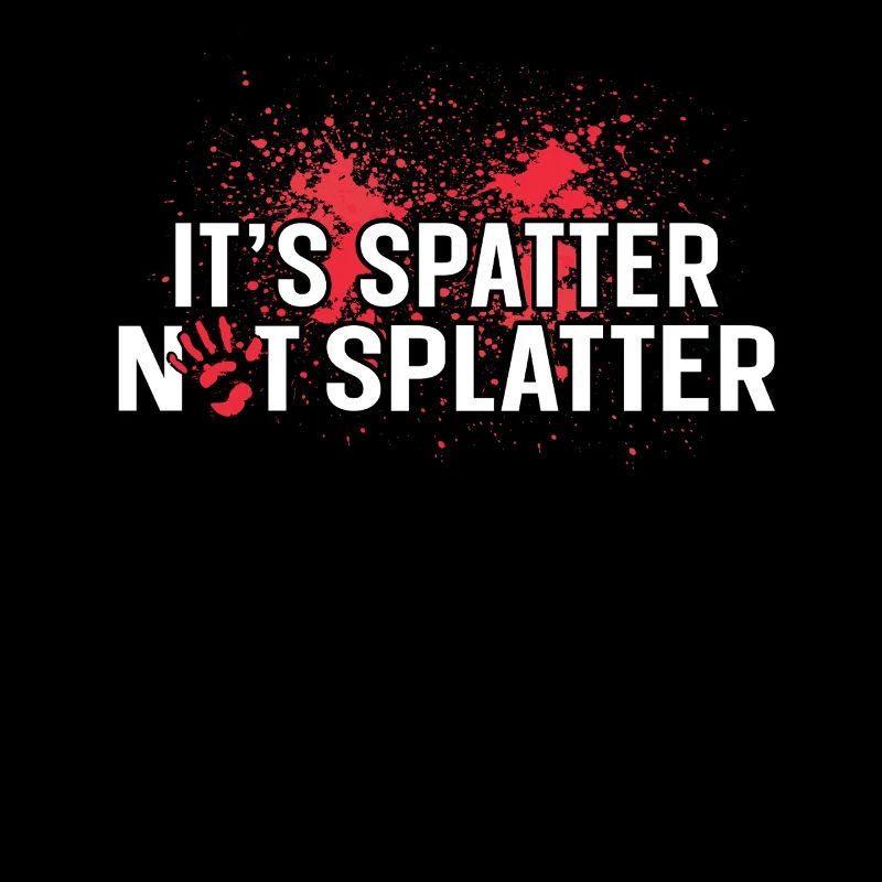 Seine Spritzer spritzen nicht Spritzer Forensischer Tatort