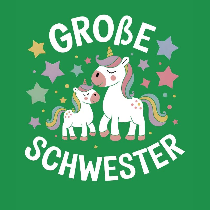 Ich werde eine große Schwester Einhorn