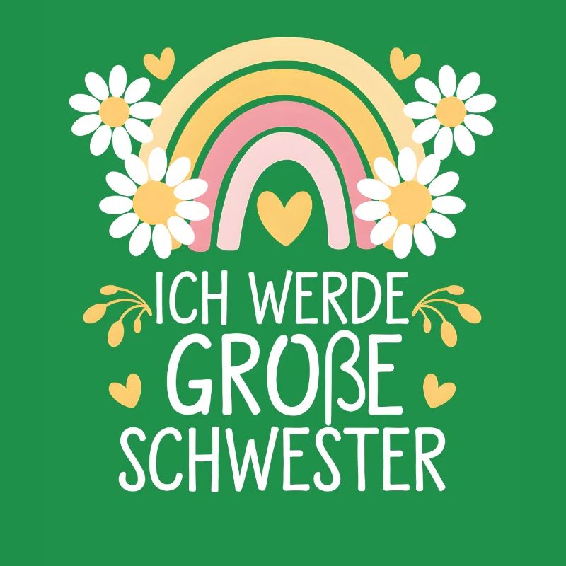 Ich Werde Große Schwester Regenbogen Boho
