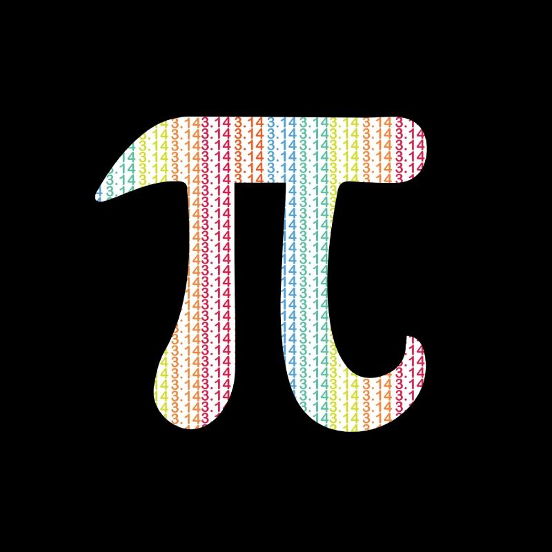 Pi Day Couleurs de l’arc-en-ciel 3.14 Math