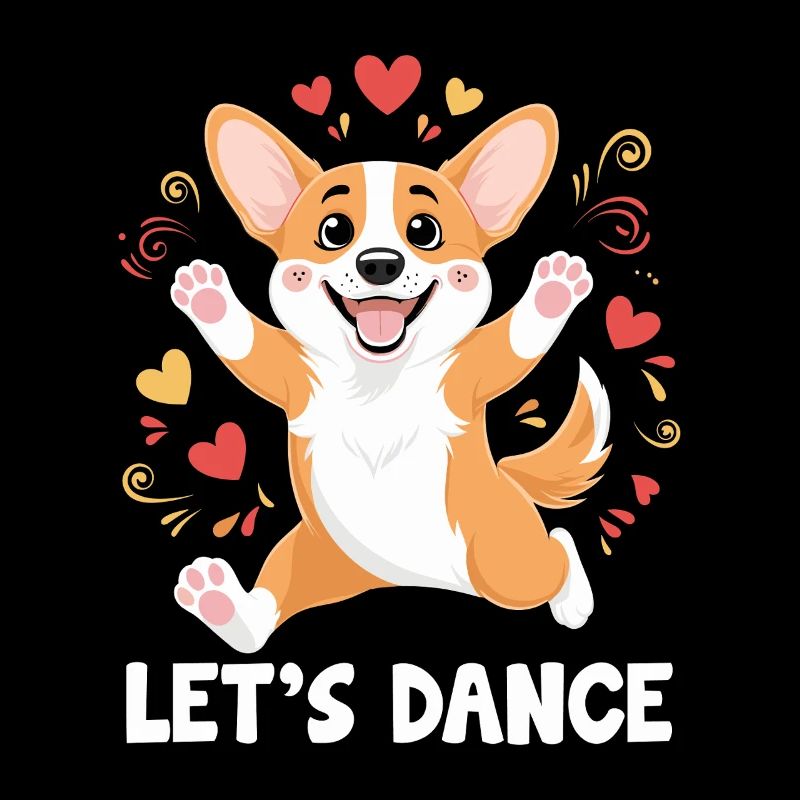 A Corgi Dancing Let's Dance For Dancing Dancer