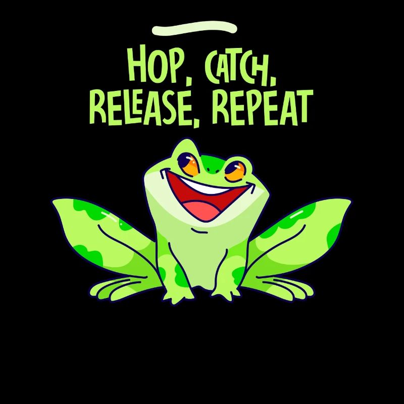 Hop Catch Release Repeat Frog Humor