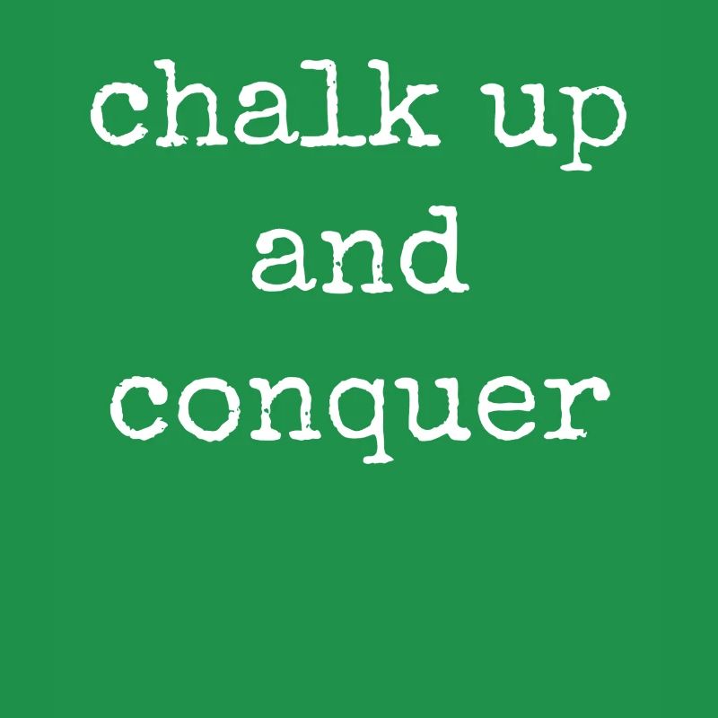 Boulderer Chalk Up et Conquer Bloc