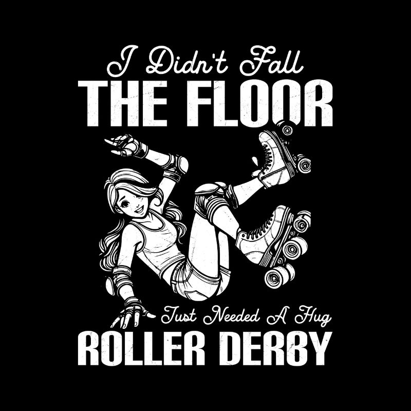 Je ne suis pas tombé Le Roller Derby de patinage au sol