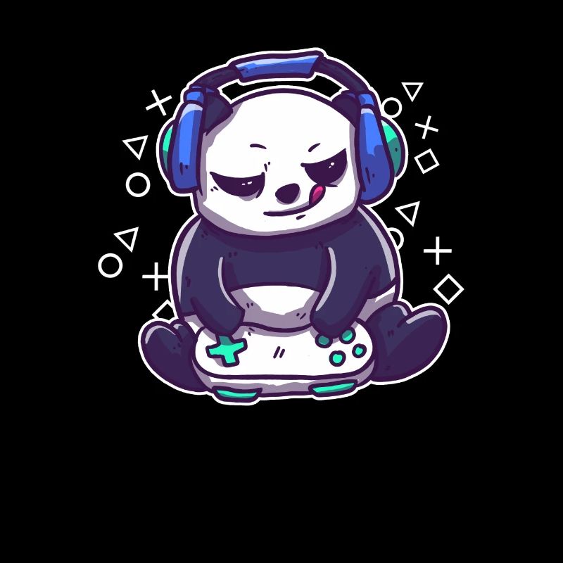 Cute Gaming Panda – Cadeau pour les joueurs