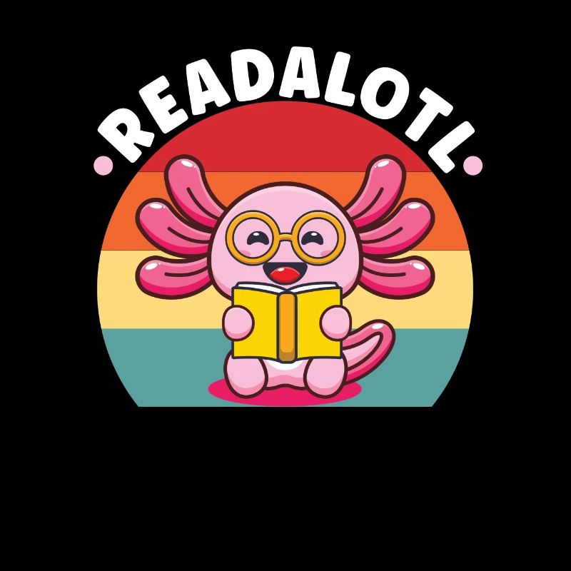 Axolotl Book Reader Reading Literature Bookworm