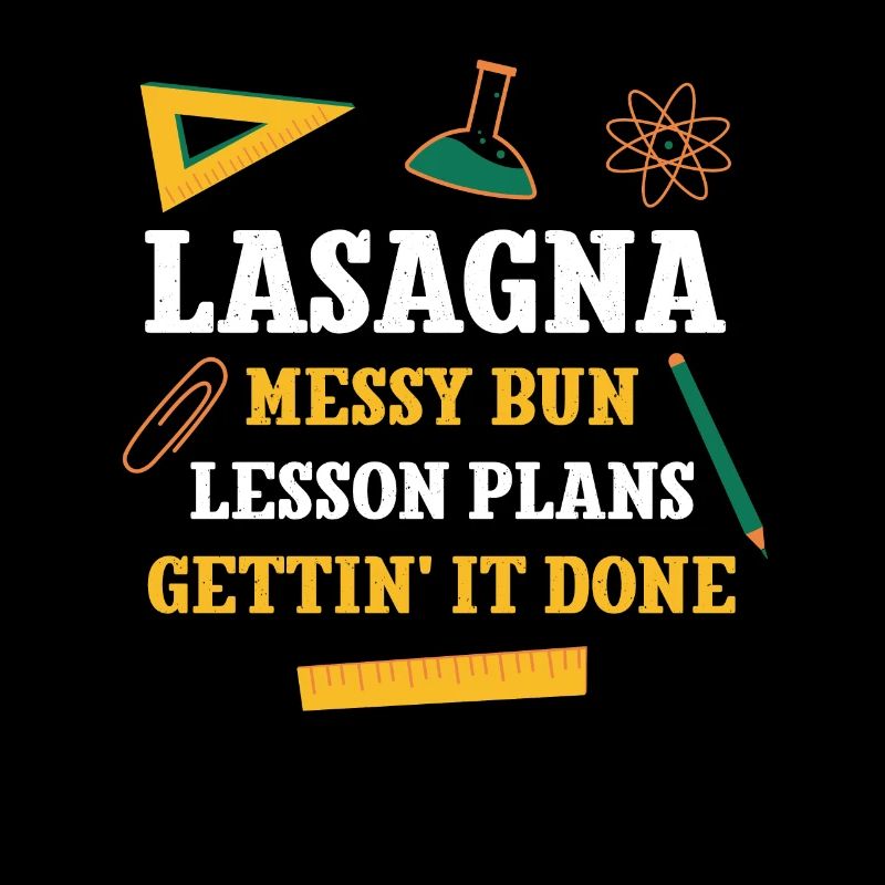 Lasagnes Messy Bun Plans de leçon Drôle Professeur