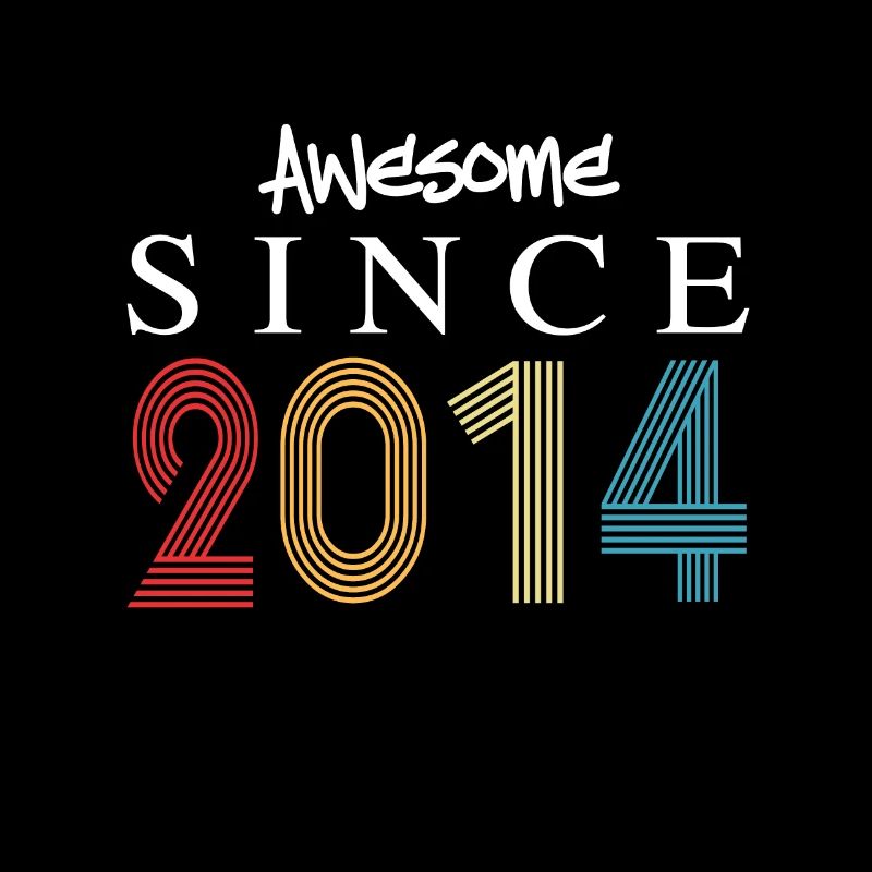 Awesome Since 2014 Geburtstag 2014 Vintage 2014