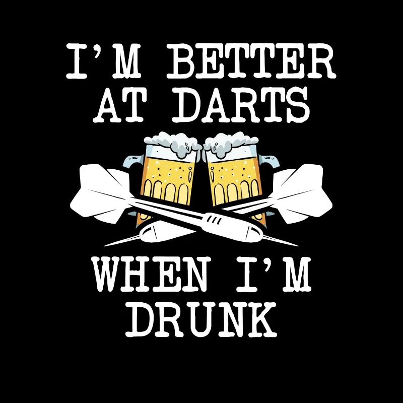 Ich bin besser im Dart mit Bier