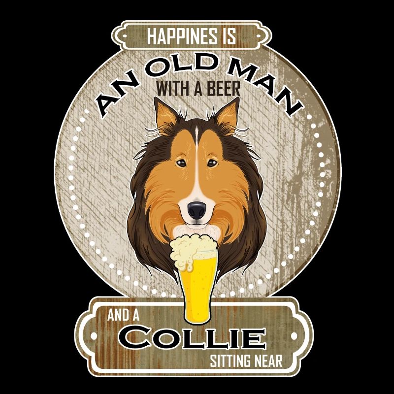 Collie Dad Beer Lover