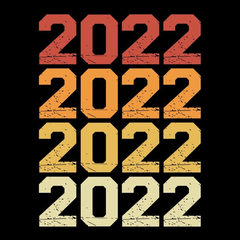 Year 2022 Colored Retro