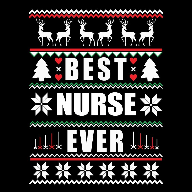 Drôle de Noël laid Meilleure infirmière de tous les temps