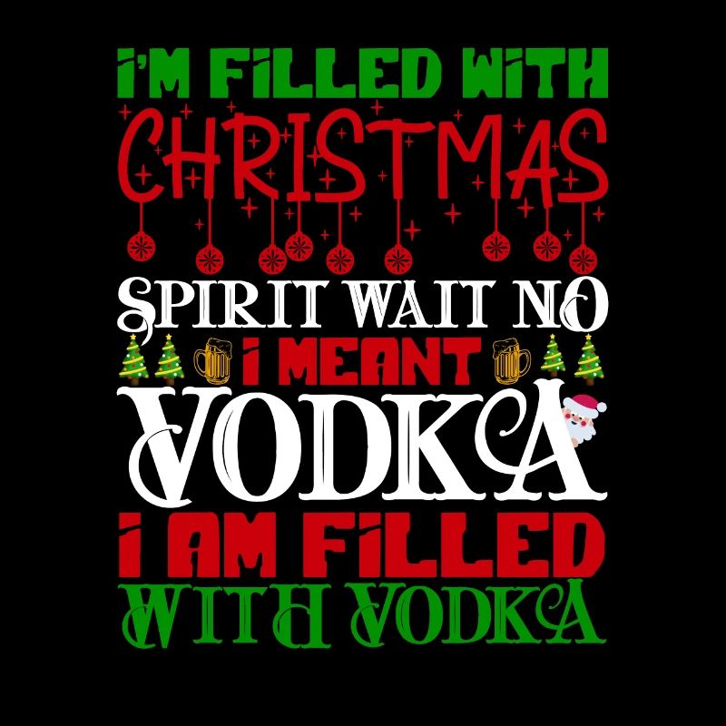 Ugly Christmas Vodka Pull de Noël moche
