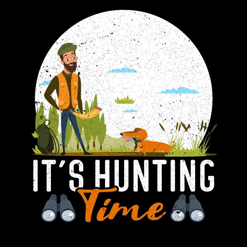 Temps de chasse amusant avec cor de chasse dans la nature