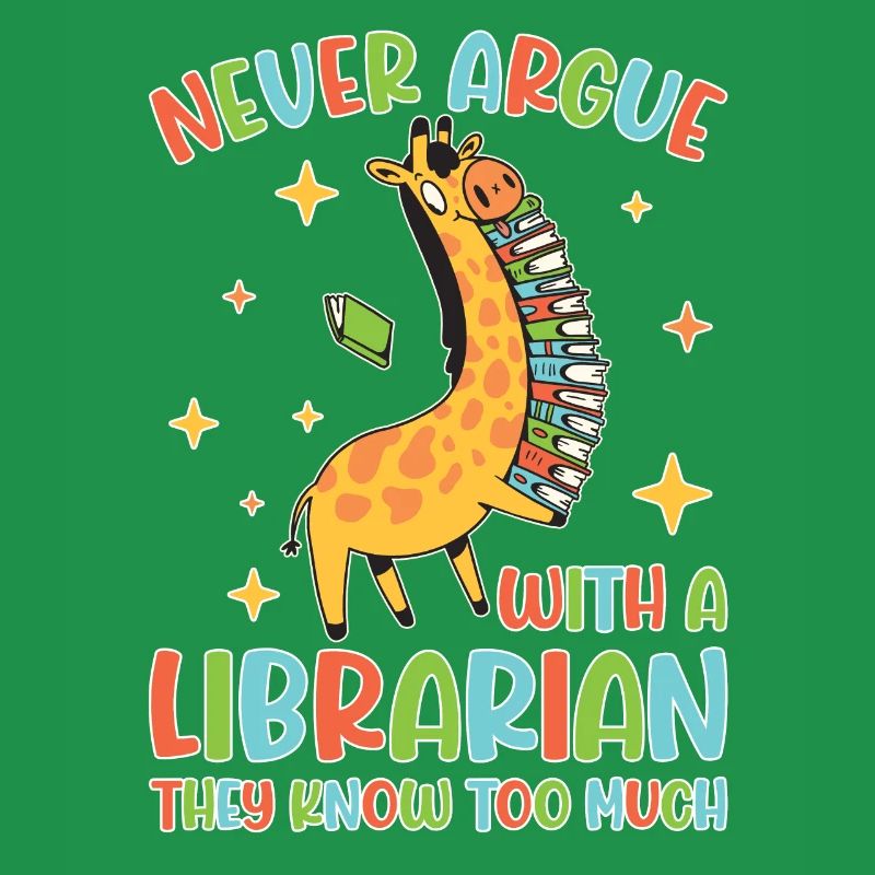 Funny library never argue read book librarian