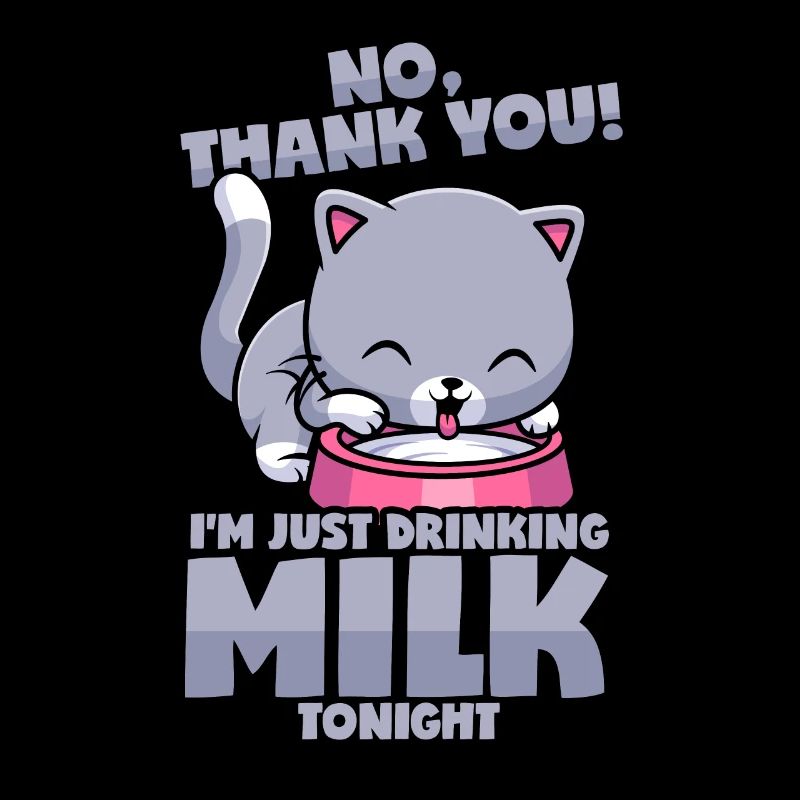 Chat: Seulement du lait, pas d’alcool!