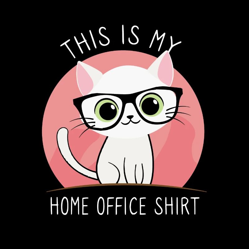 Das ist mein Home-Office Katze