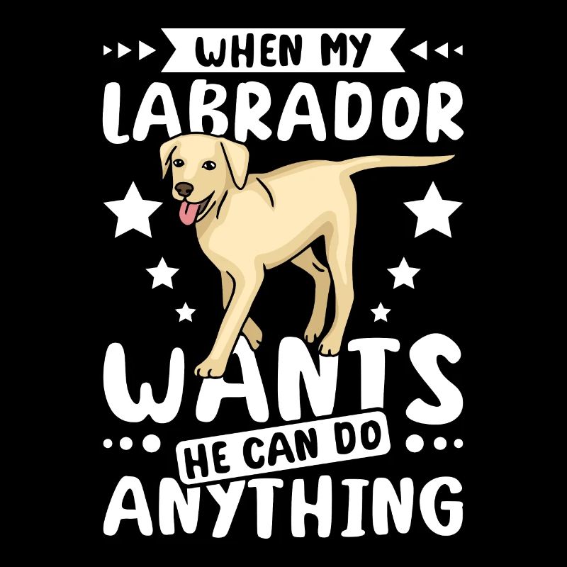 When my labrador wants he can do anything