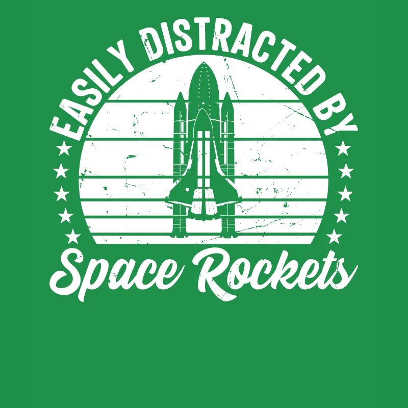 Rocket Ship Space Ship - Easily Distracted By Spac