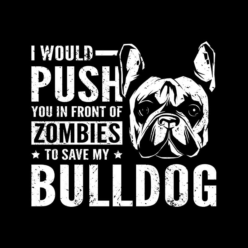Poussez-vous devant les zombies pour sauver mon bouledogue