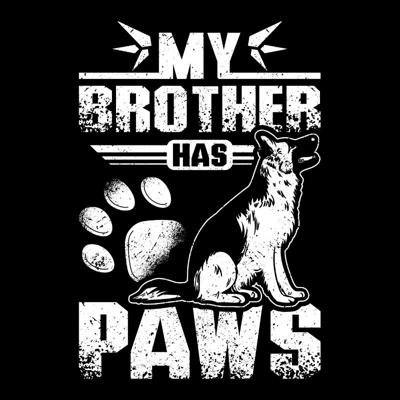 My brother has paws german shepherd