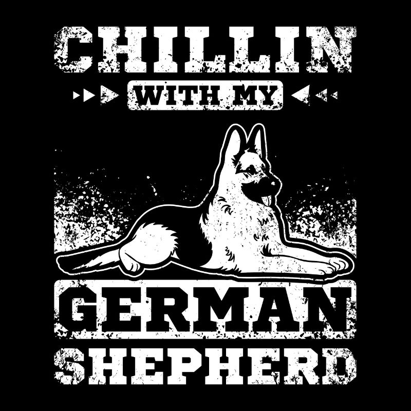 chillin with my german shepherd