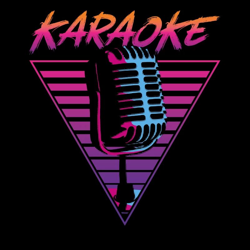 Karaoke Singer Retro 80s 90s