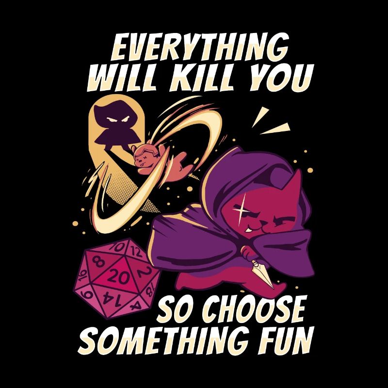 Conception D20 Cat pour un RPG GAMER
